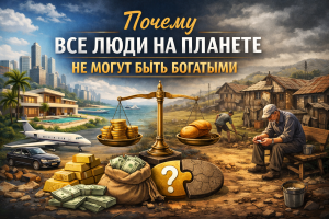 Почему даже теоретически невозможно, чтобы все люди на планете были богатыми