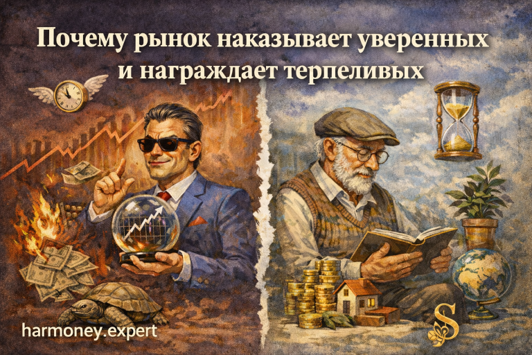 Рынок наказывает уверенных и награждает терпеливых