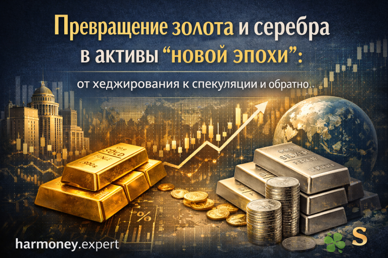 Превращение золота и серебра в активы «новой эпохи»: от хеджирования к спекуляции и обратно