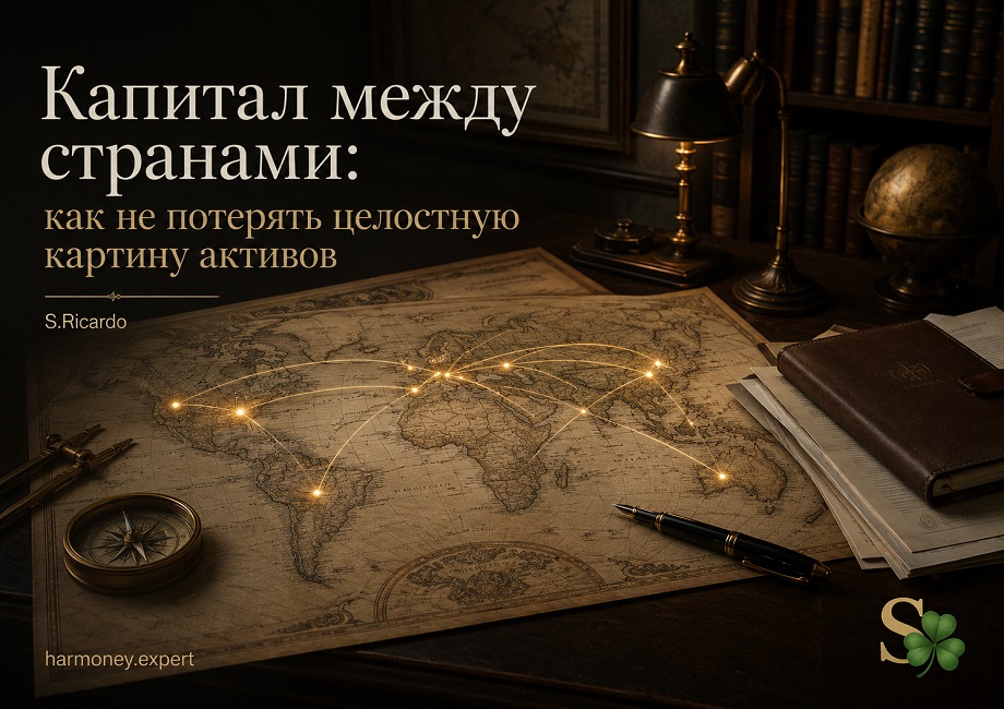 Карта мира и международная структура капитала состоятельного инвестора