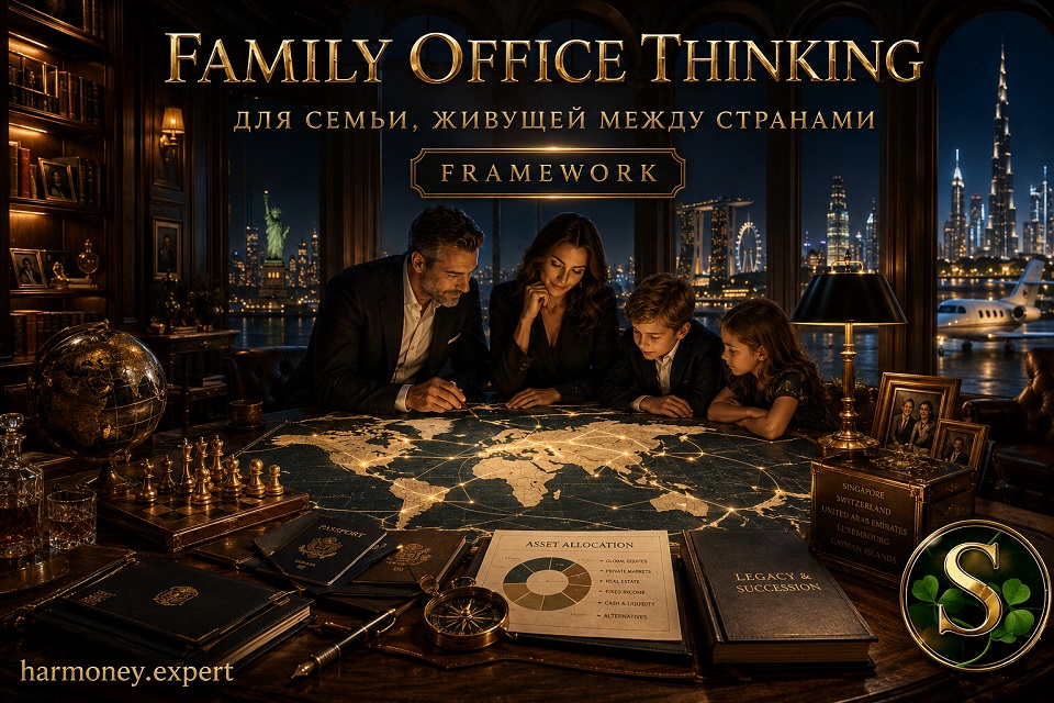 Family Office Thinking для семьи, живущей между странами: управление капиталом, активами и наследованием