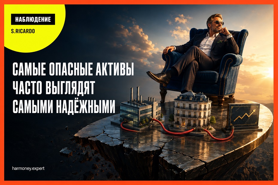 Самые опасные активы часто выглядят самыми надёжными — наблюдение S.Ricardo